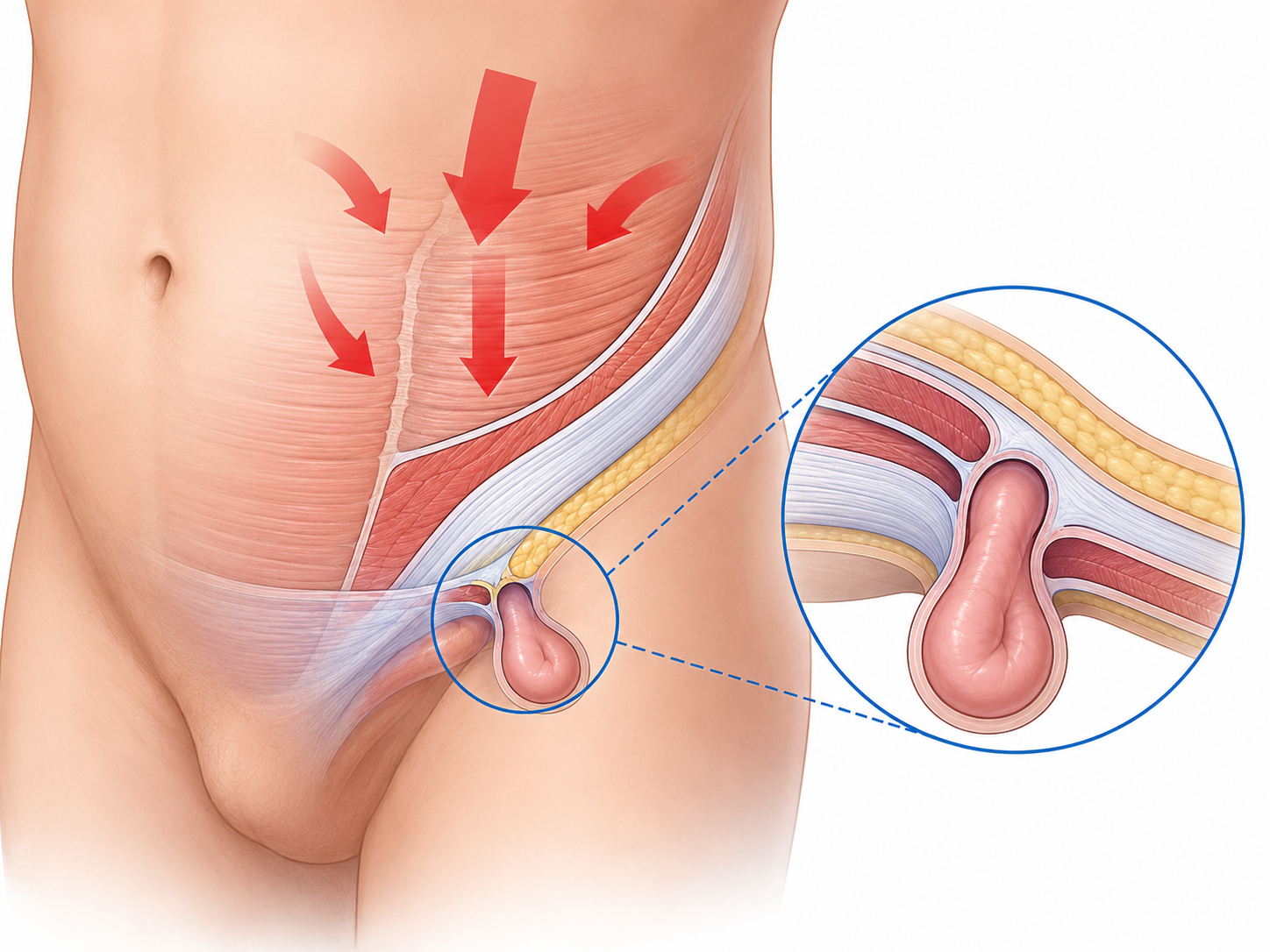 Anatomia dell'ernia inguinale e del canale inguinale